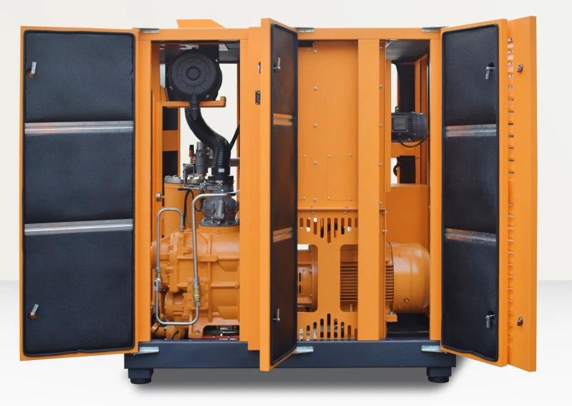 TWO STAGE PM SCREW COMPRESSOR INTERNAL PICTURE TWO STAGE PM SCREW COMPRESSOR INTERNAL PICTURE