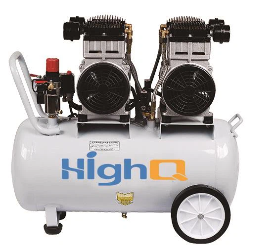 980W 30L Oil Free Silent Piston Air Compressor Rotary High Pressure Dental Noiseless Oil-Less Portable Mute AC 750W 980W Cooper Motor 50L 1.5HP